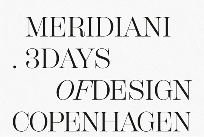 3daysofdesign in Copenhagen: double location for Meridiani